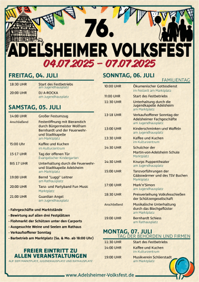 76. Adelsheimer Volksfest