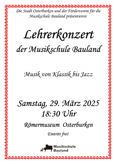 Lehrerkonzert der Musikschule Bauland