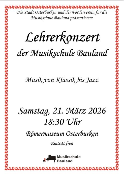 Lehrerkonzert Musikschule Bauland