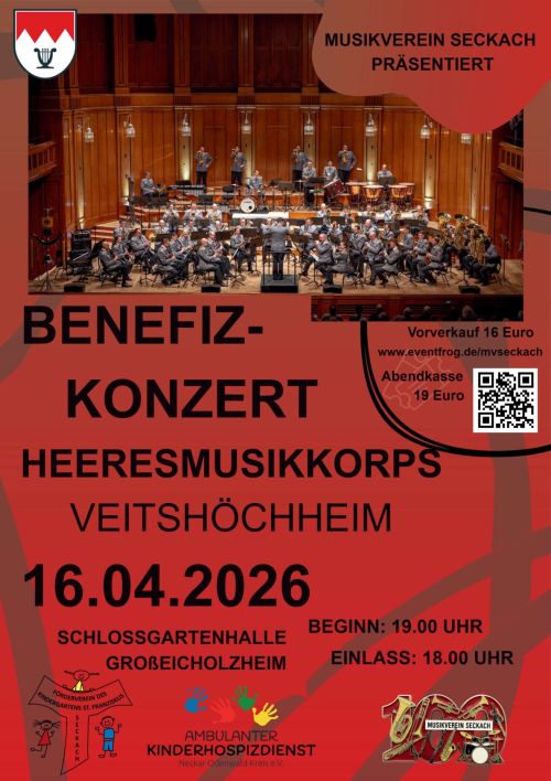 Benefizkonzert des Heeresmusikkorps Veitshöcheim
